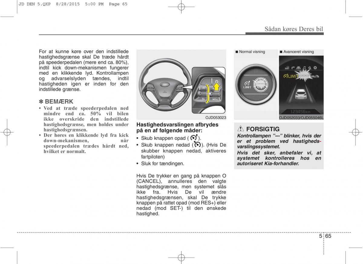 KIA Ceed II 2 Bilens instruktionsbog / page 437