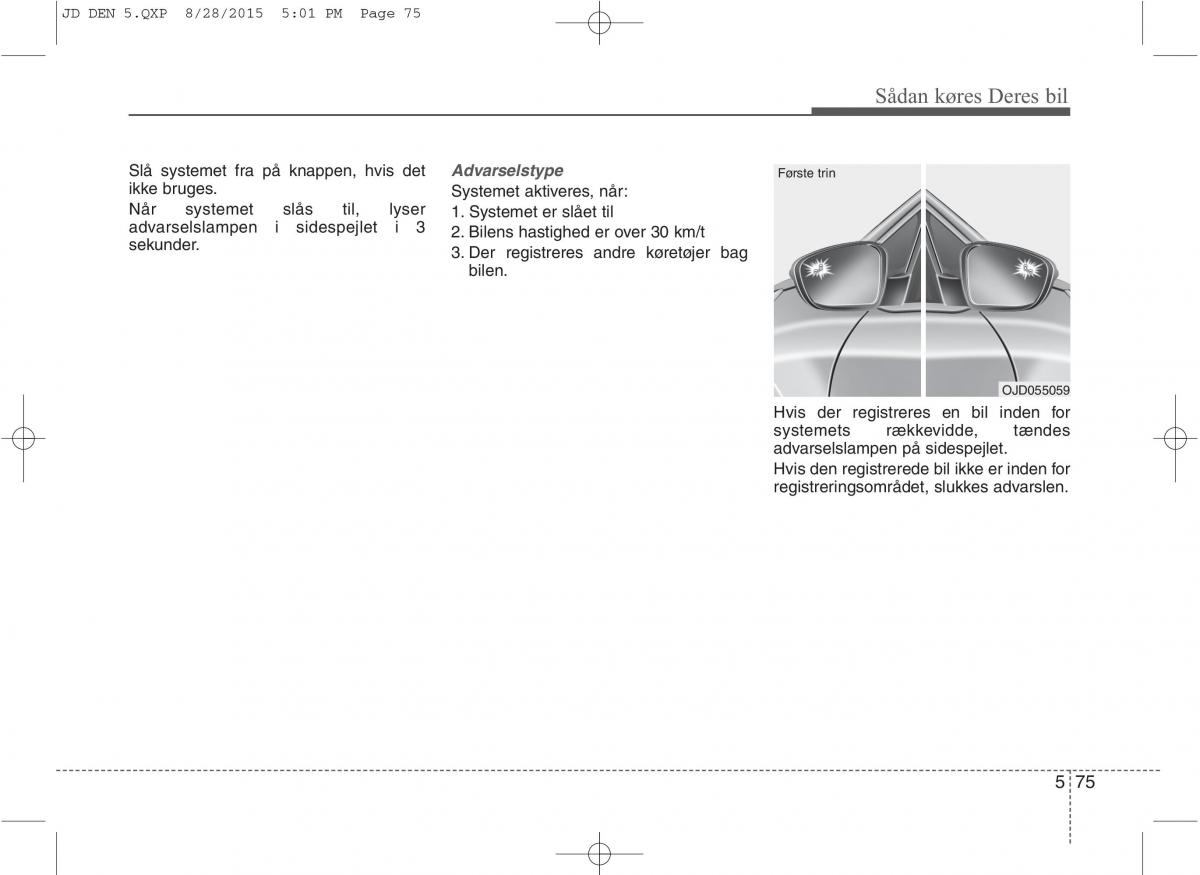 KIA Ceed II 2 Bilens instruktionsbog / page 447