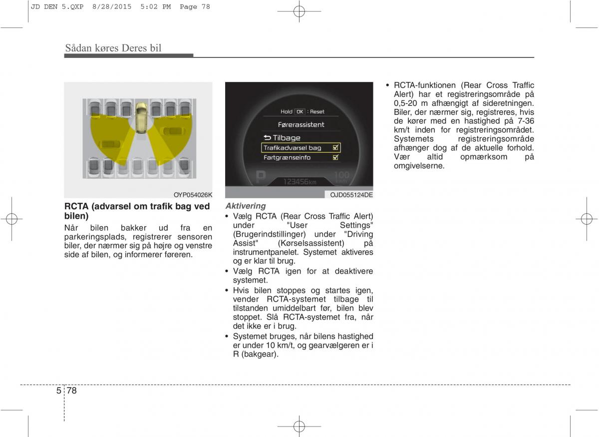 KIA Ceed II 2 Bilens instruktionsbog / page 450