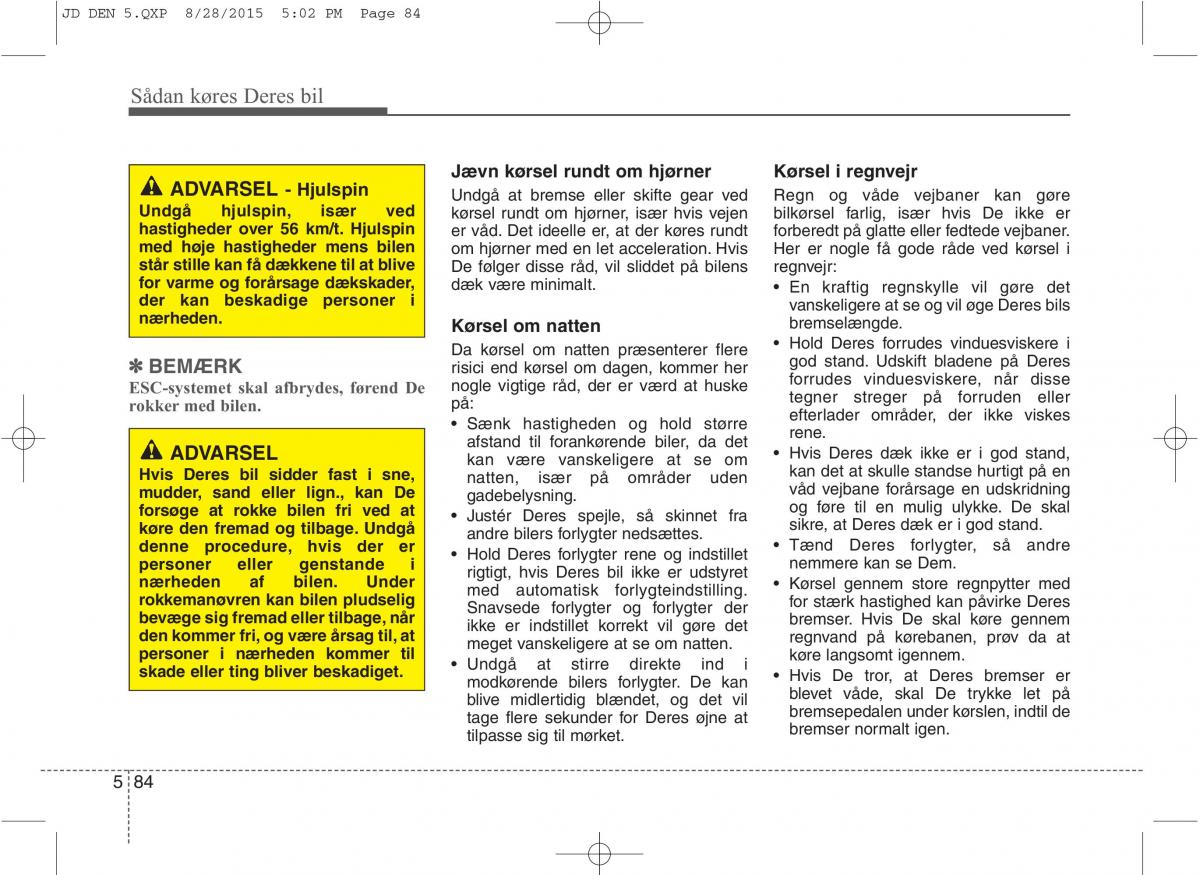 KIA Ceed II 2 Bilens instruktionsbog / page 456