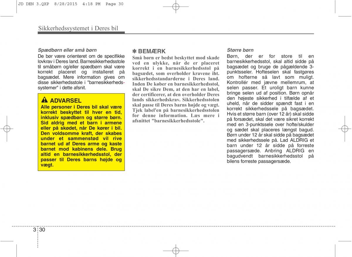 KIA Ceed II 2 Bilens instruktionsbog / page 47