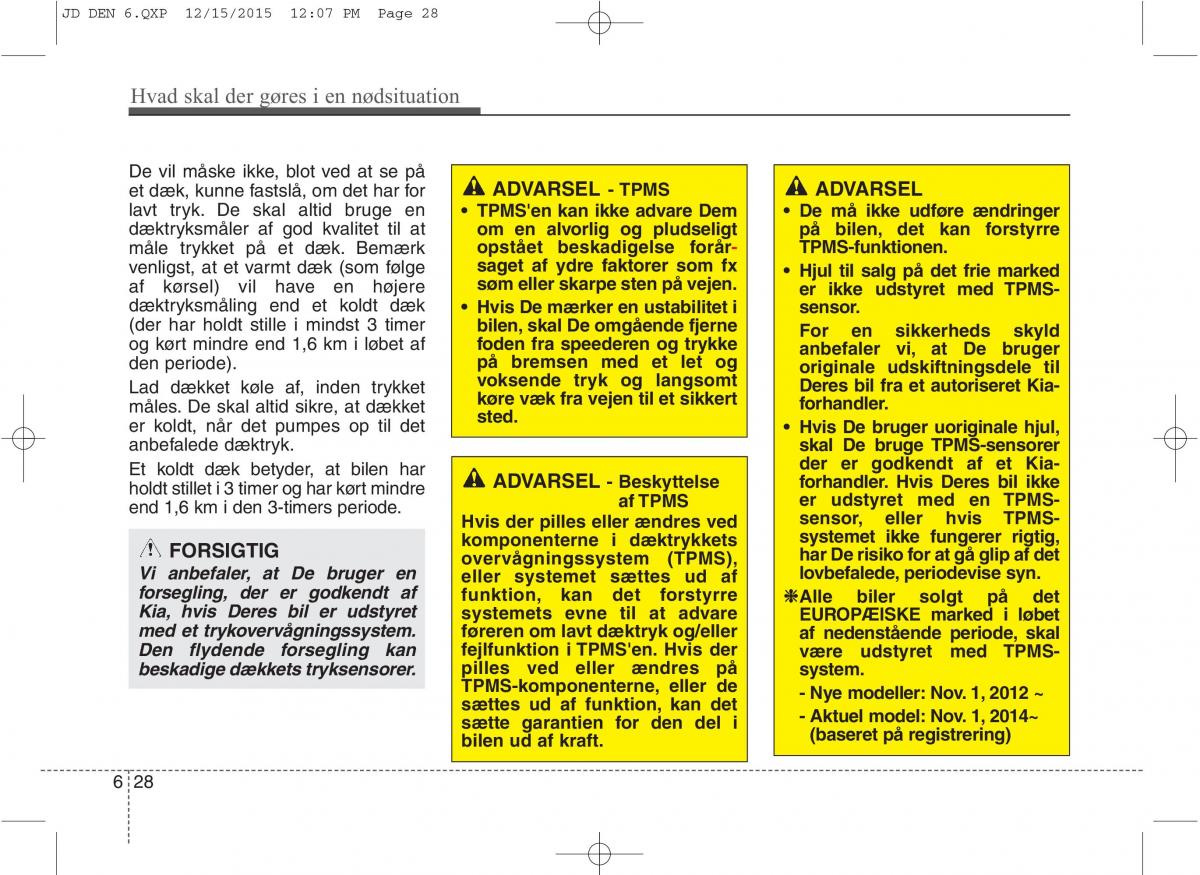 KIA Ceed II 2 Bilens instruktionsbog / page 500