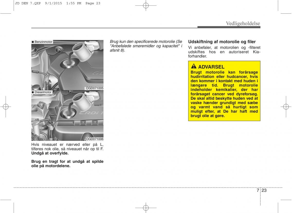 KIA Ceed II 2 Bilens instruktionsbog / page 527