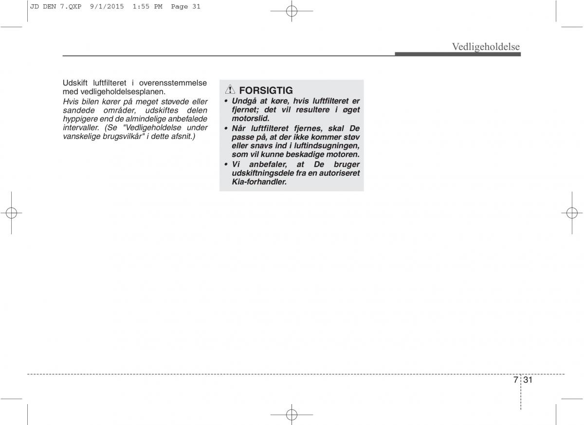 KIA Ceed II 2 Bilens instruktionsbog / page 535