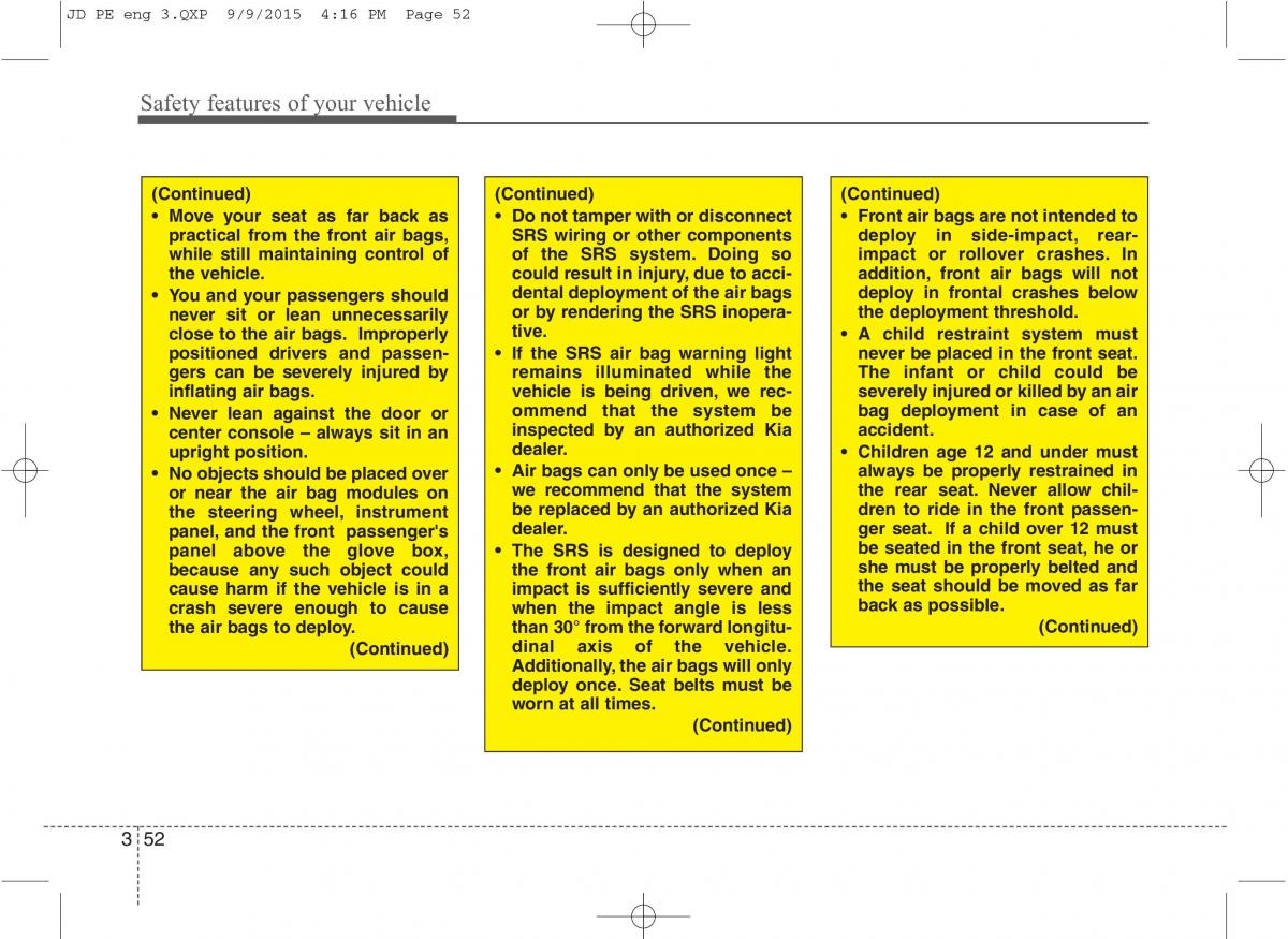 KIA Ceed II 2 owners manual / page 69