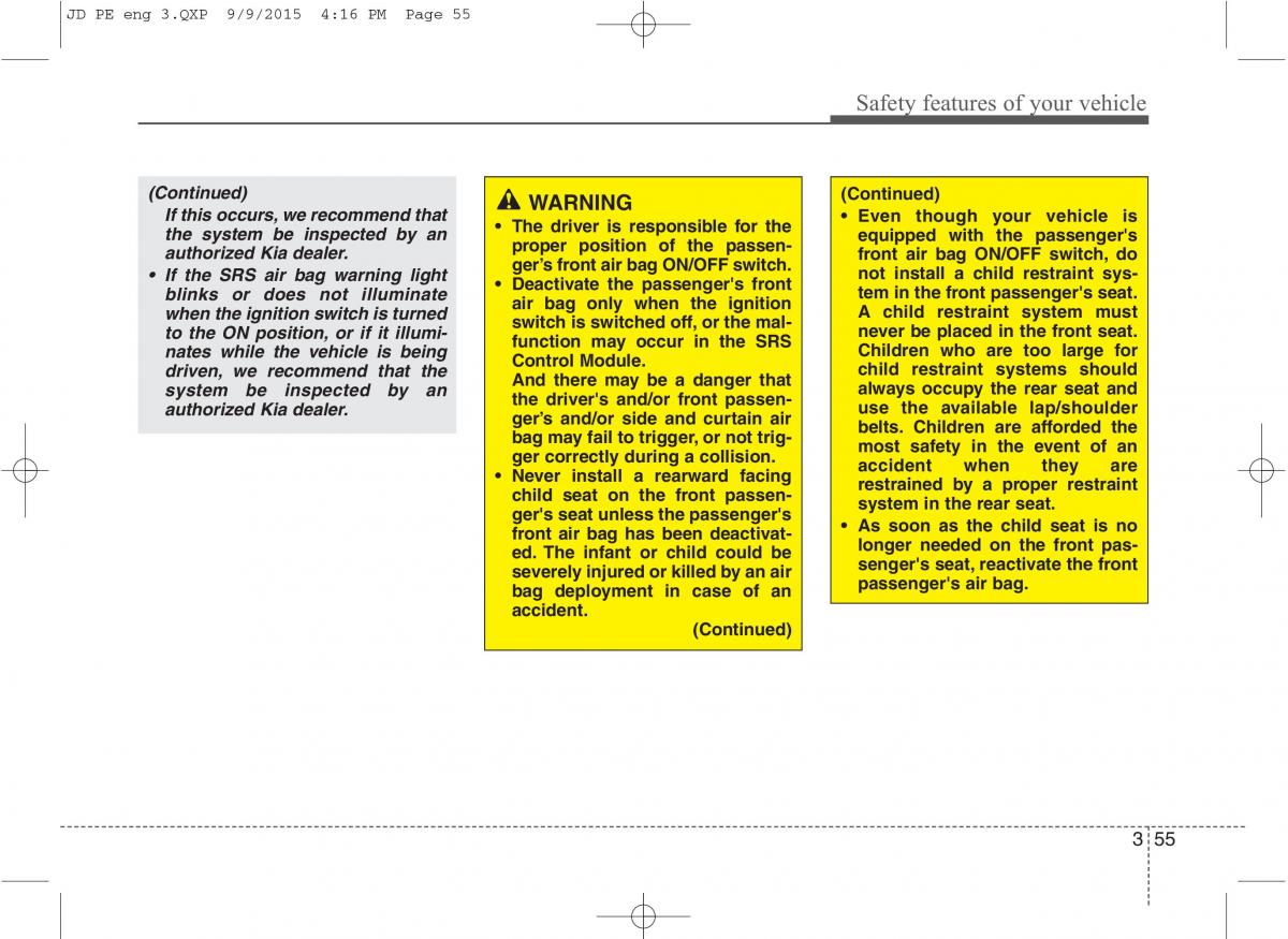 KIA Ceed II 2 owners manual / page 72