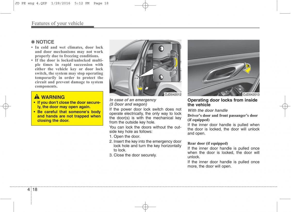 KIA Ceed II 2 owners manual / page 101