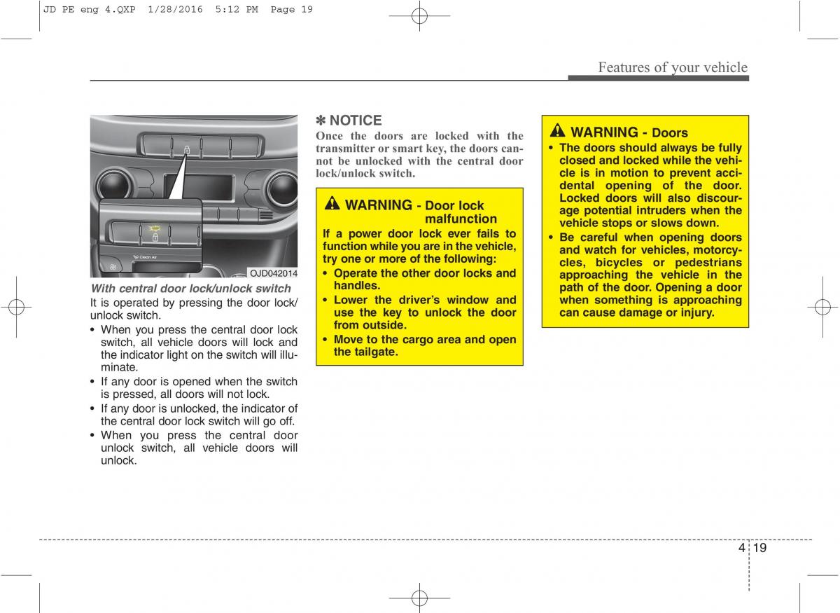 KIA Ceed II 2 owners manual / page 102