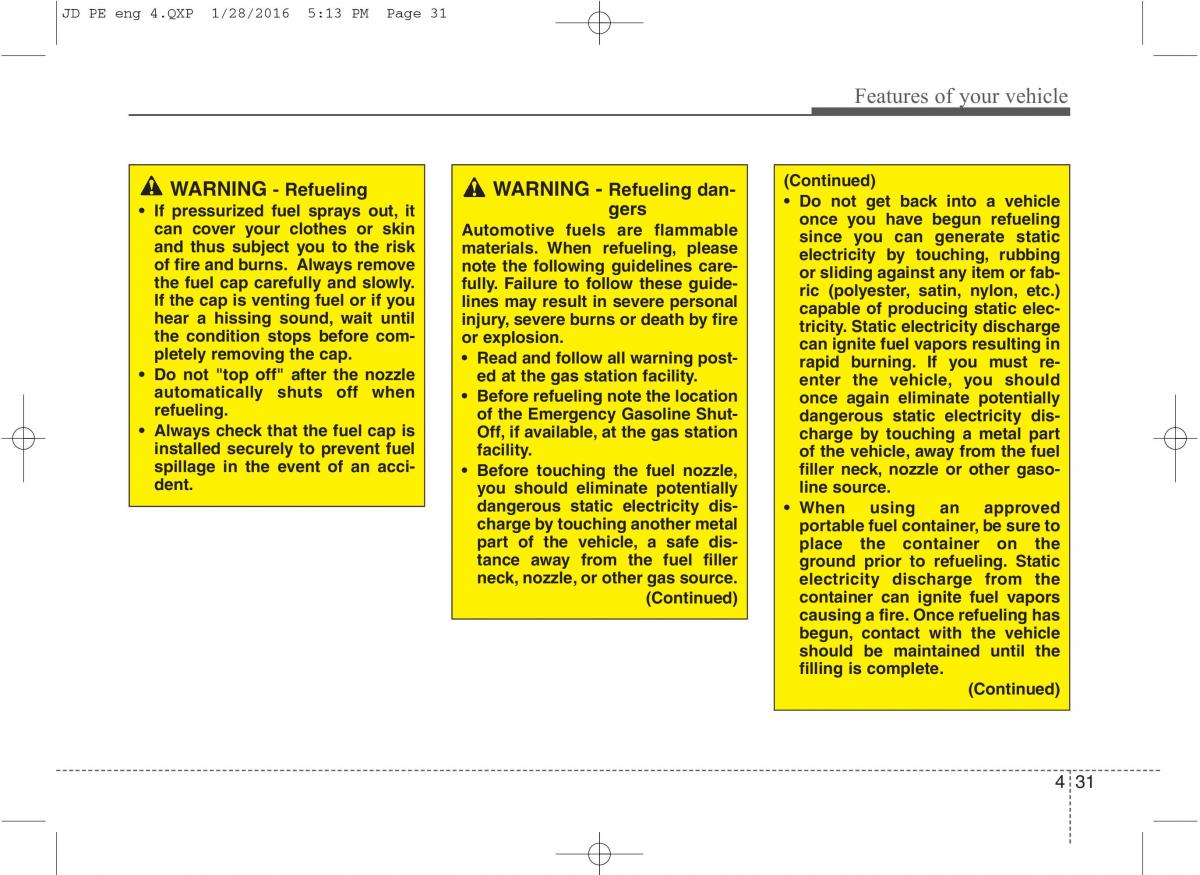 KIA Ceed II 2 owners manual / page 114