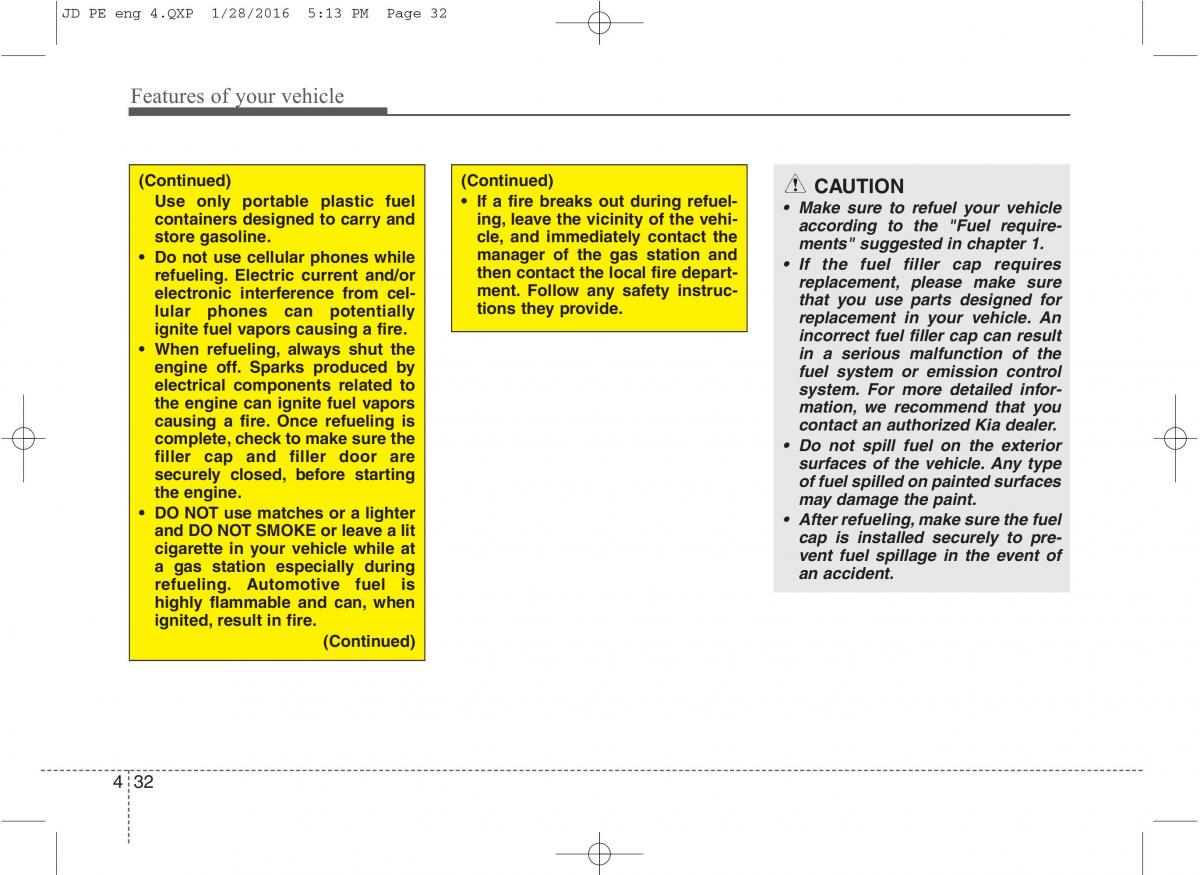 KIA Ceed II 2 owners manual / page 115