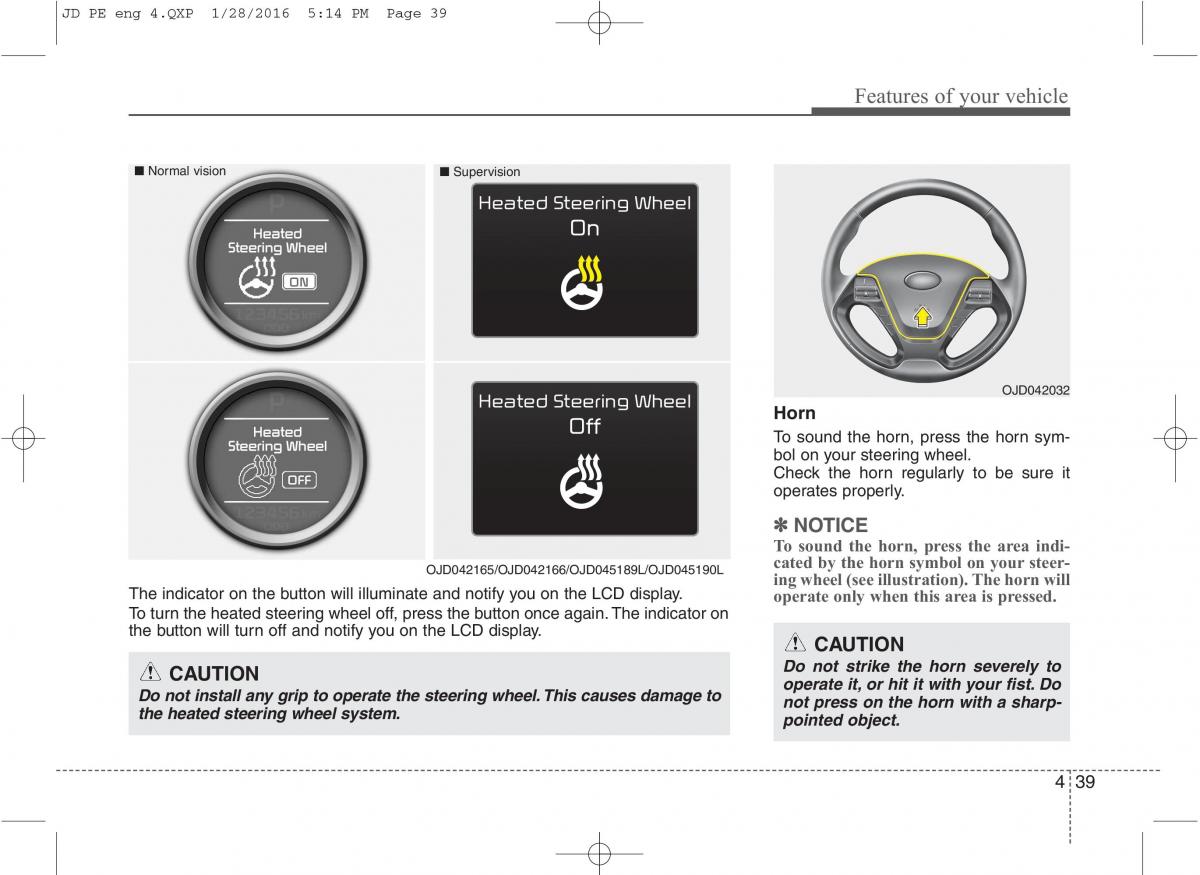 KIA Ceed II 2 owners manual / page 122