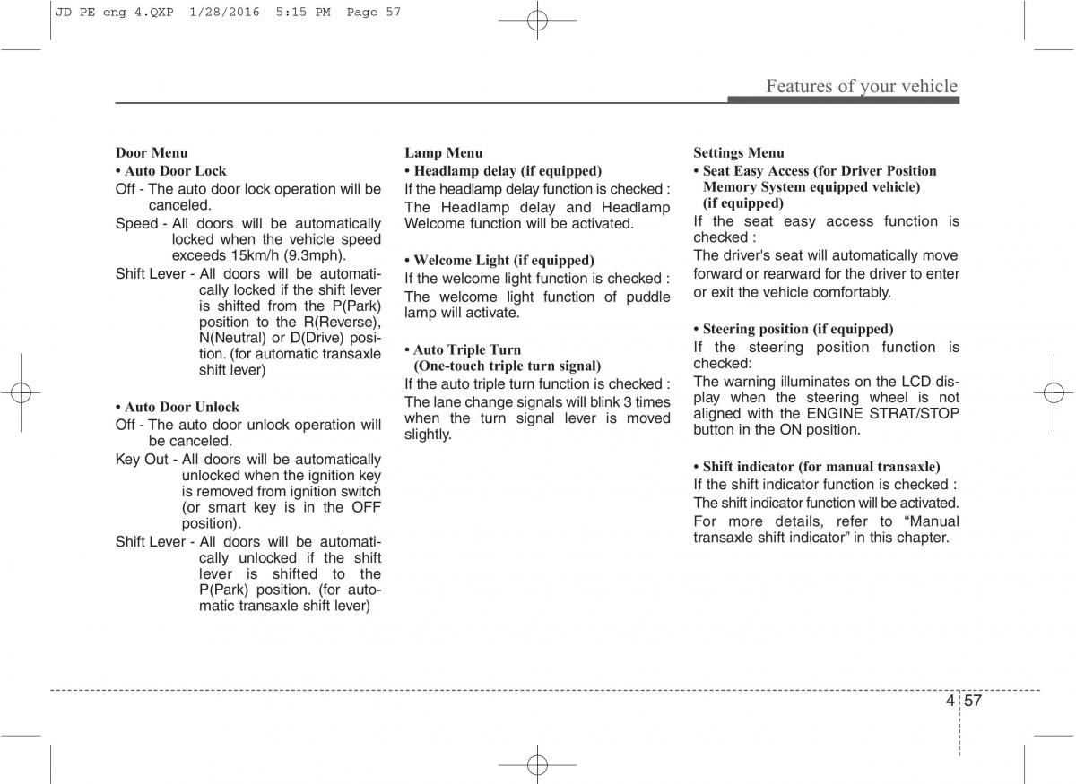 KIA Ceed II 2 owners manual / page 140