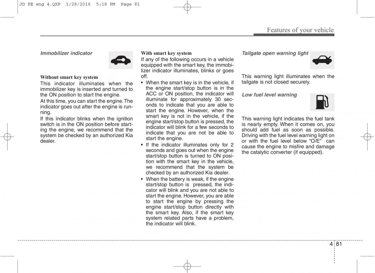 KIA Ceed II 2 owners manual / page 164