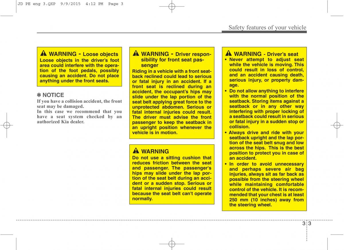 KIA Ceed II 2 owners manual / page 20