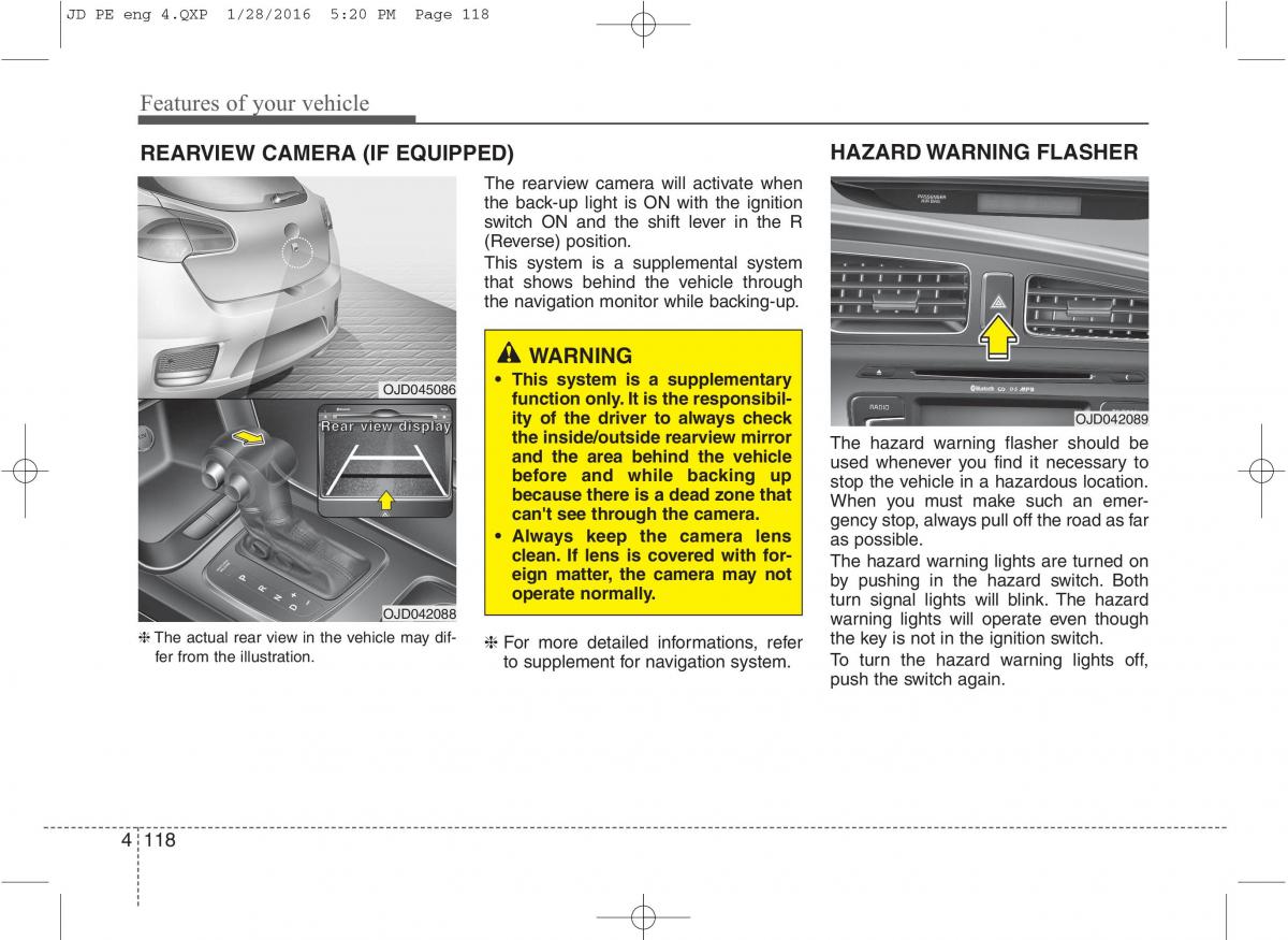 KIA Ceed II 2 owners manual / page 201