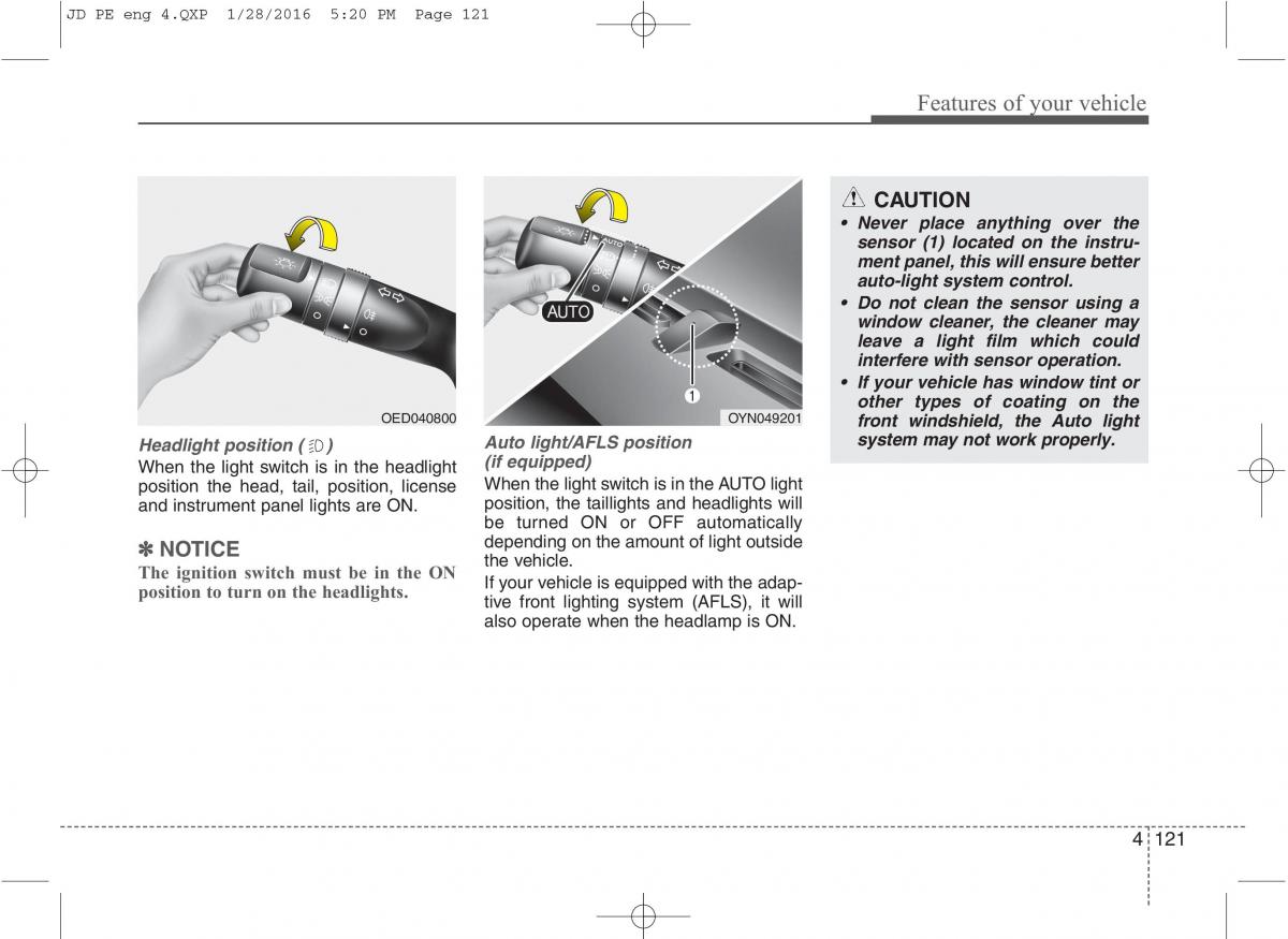 KIA Ceed II 2 owners manual / page 204