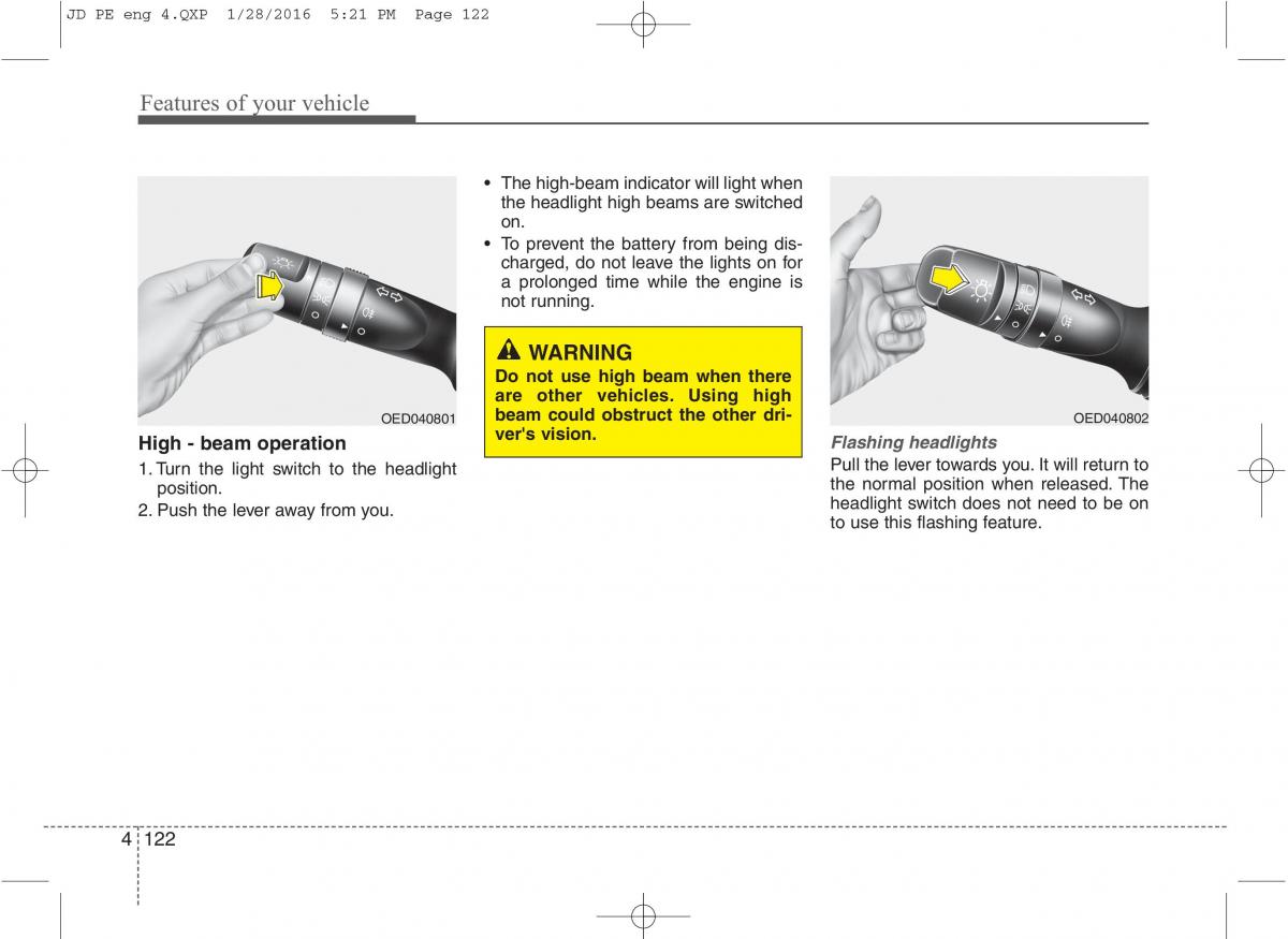 KIA Ceed II 2 owners manual / page 205