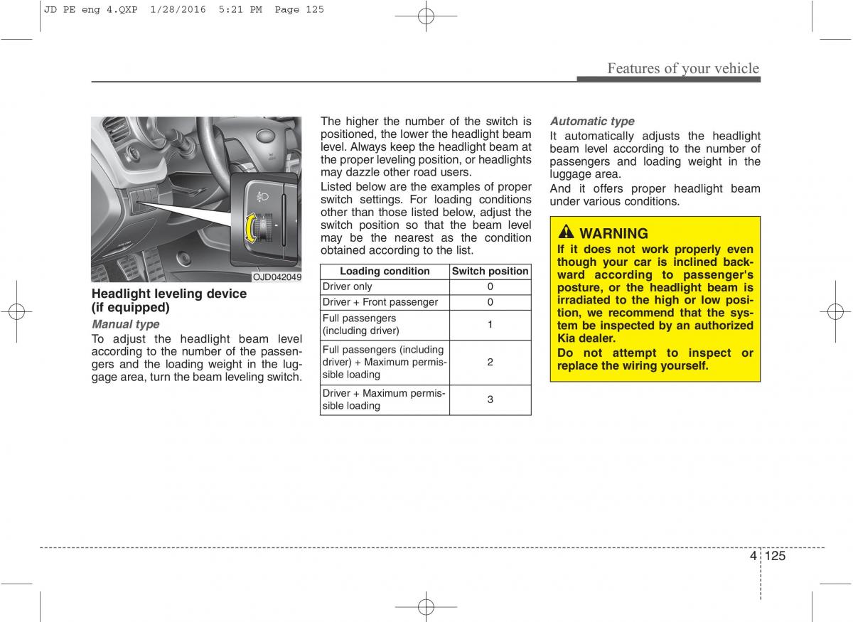 KIA Ceed II 2 owners manual / page 208