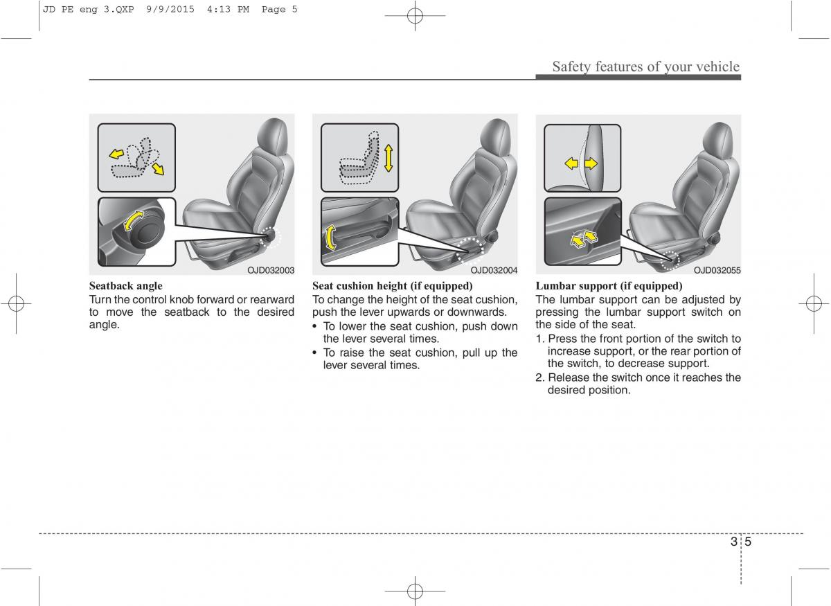 KIA Ceed II 2 owners manual / page 22