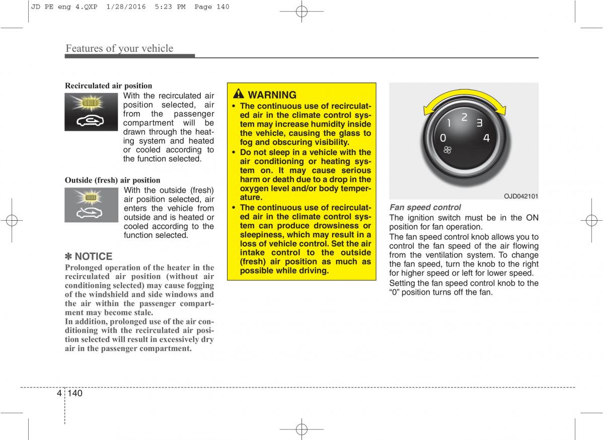 KIA Ceed II 2 owners manual / page 223