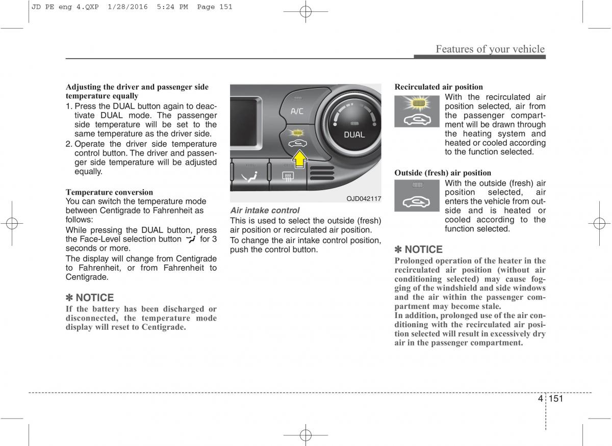 KIA Ceed II 2 owners manual / page 234