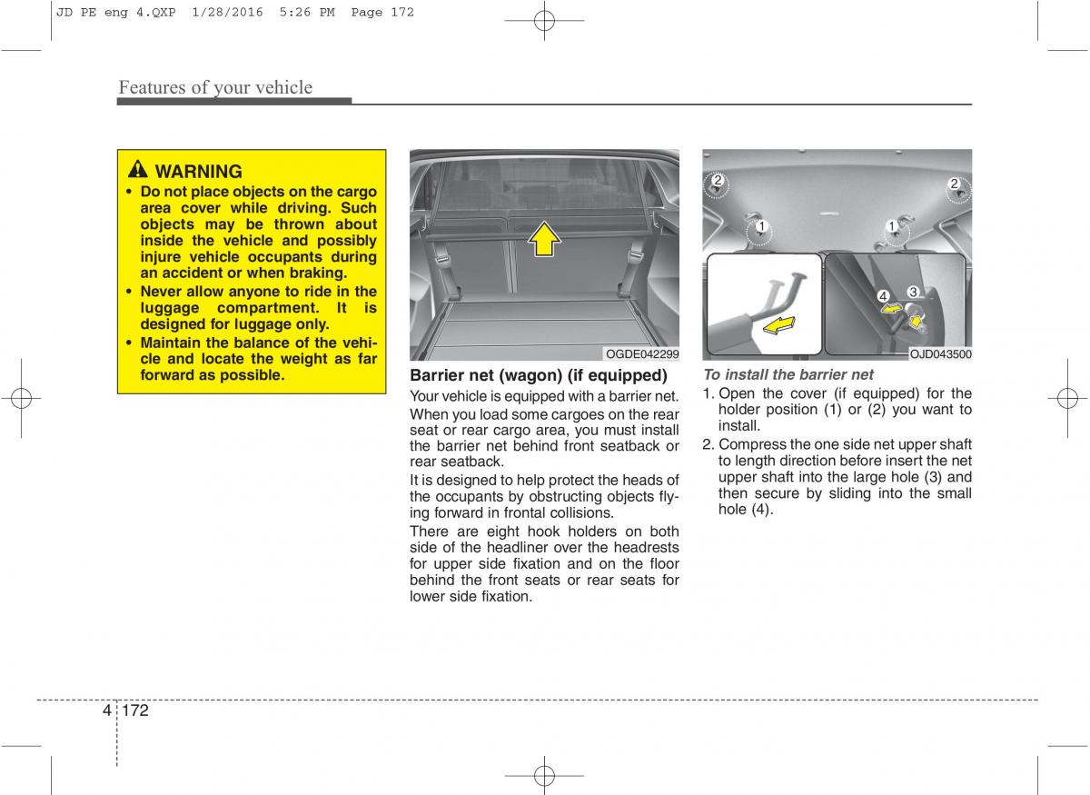 KIA Ceed II 2 owners manual / page 255