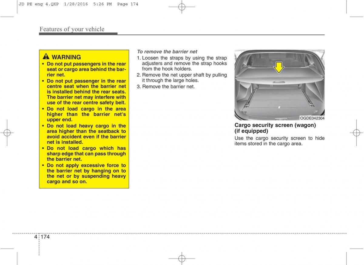 KIA Ceed II 2 owners manual / page 257