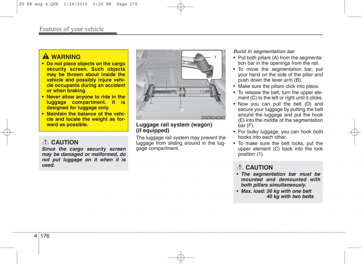 KIA Ceed II 2 owners manual / page 259