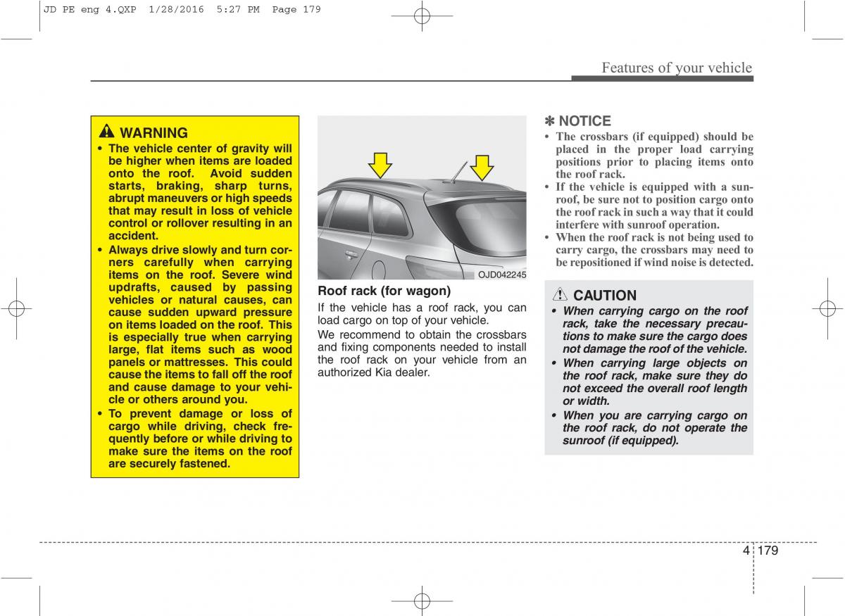 KIA Ceed II 2 owners manual / page 262