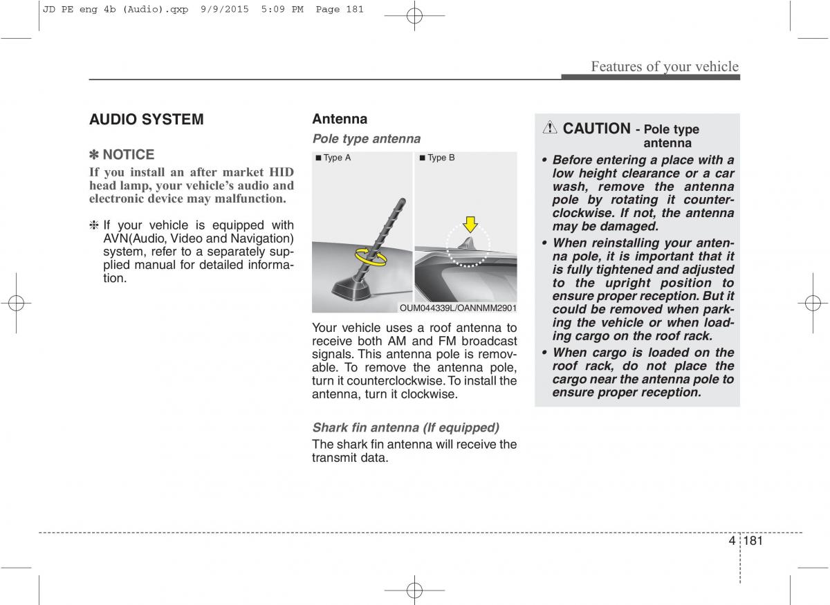 KIA Ceed II 2 owners manual / page 264