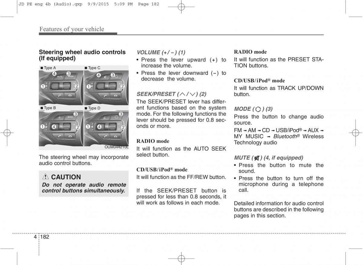 KIA Ceed II 2 owners manual / page 265