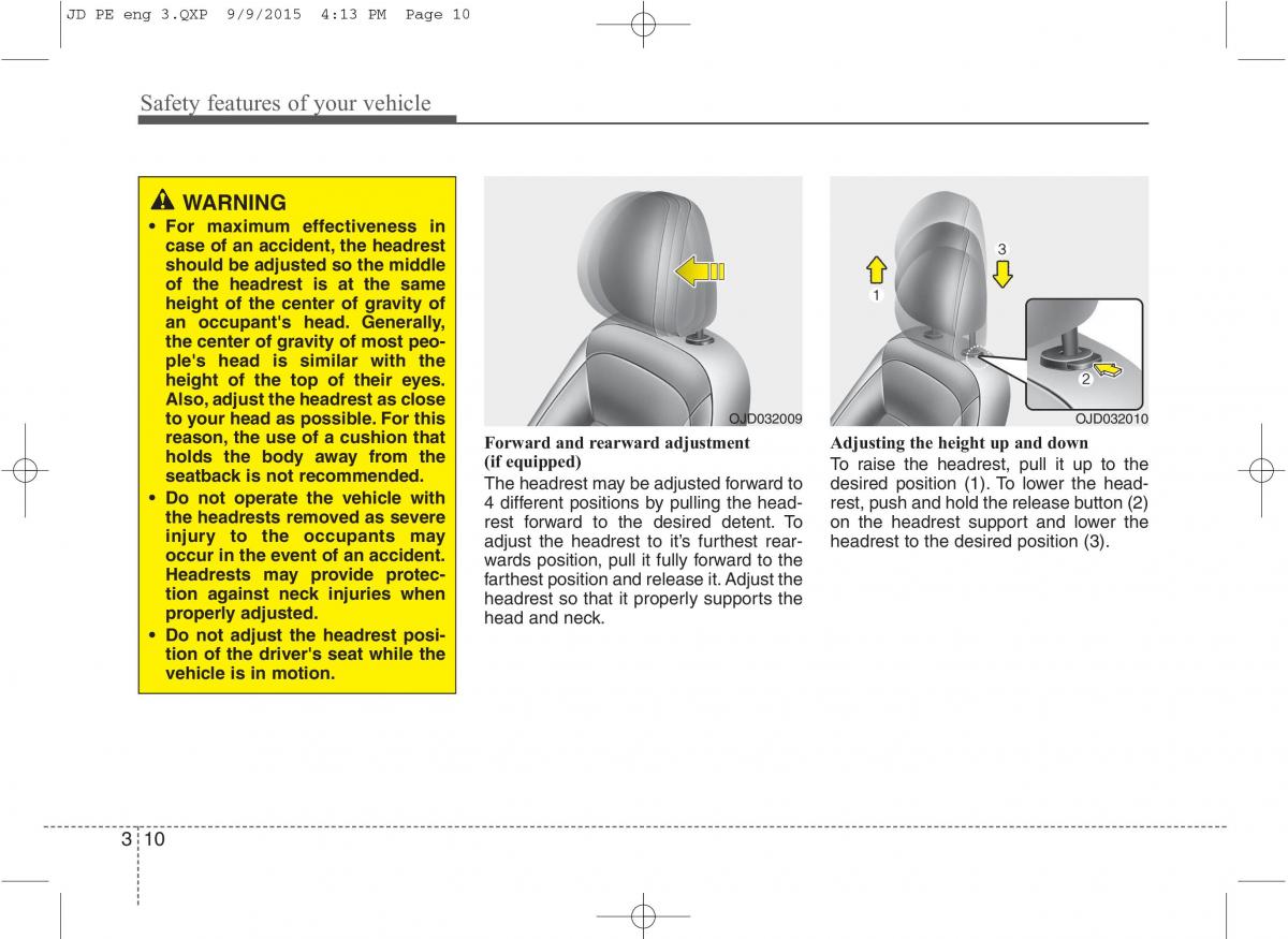 KIA Ceed II 2 owners manual / page 27