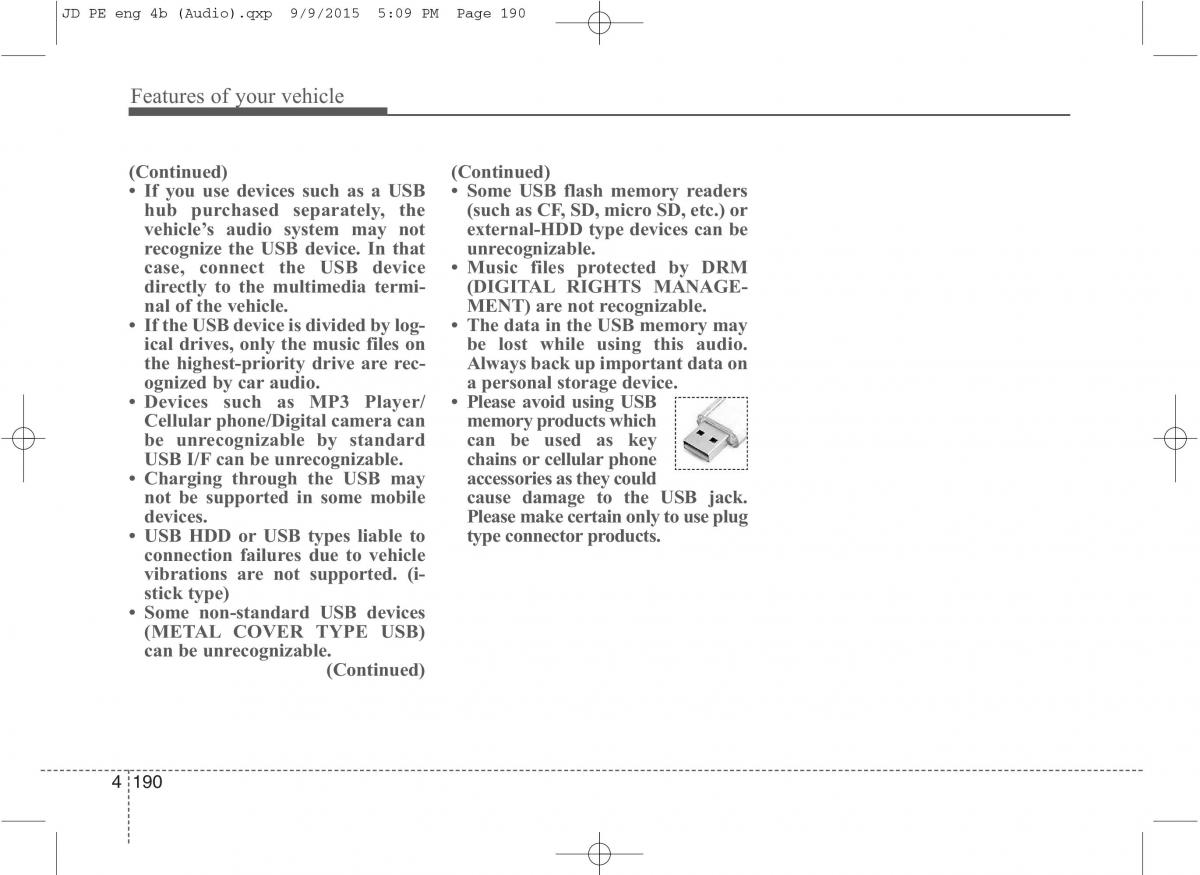 KIA Ceed II 2 owners manual / page 273