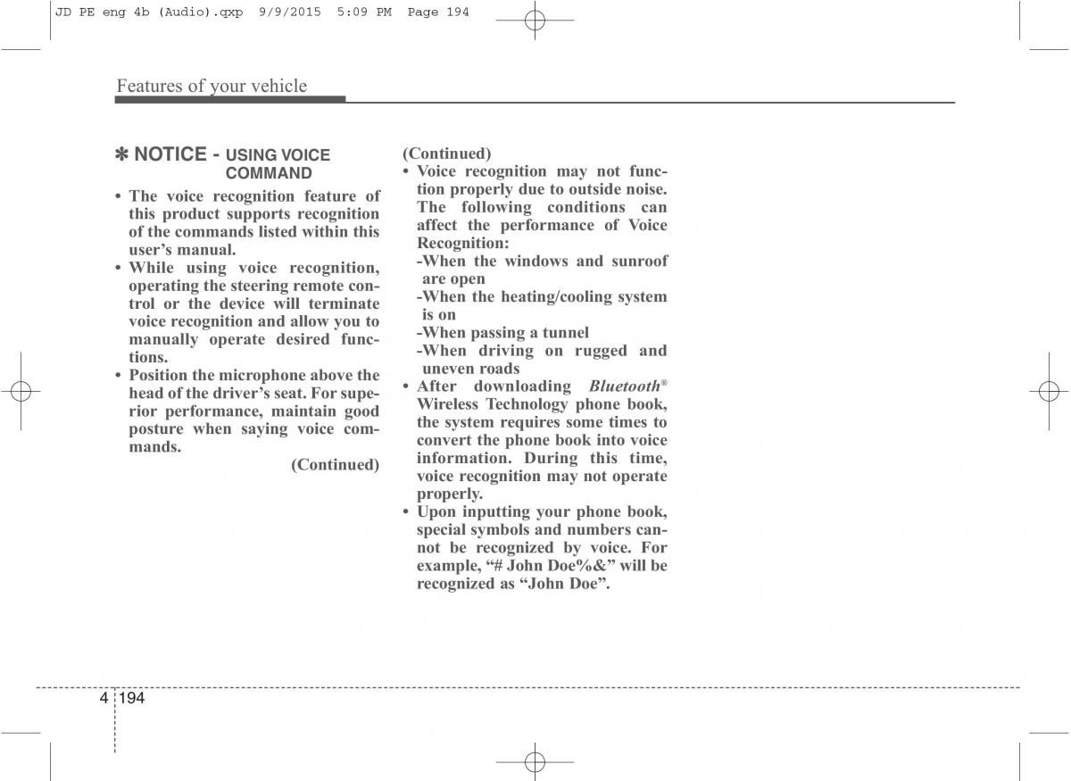 KIA Ceed II 2 owners manual / page 277