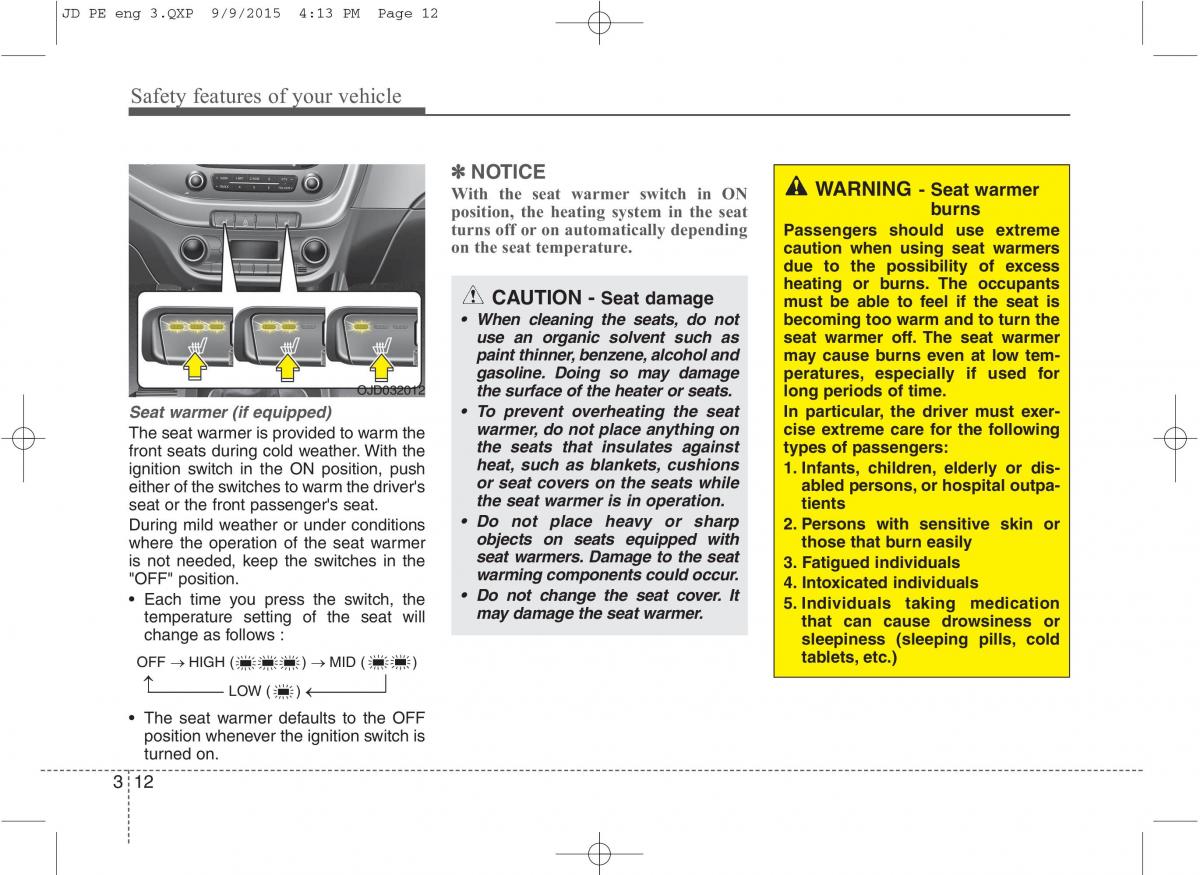 KIA Ceed II 2 owners manual / page 29