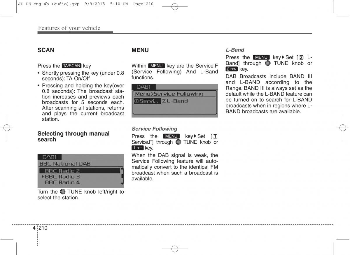 KIA Ceed II 2 owners manual / page 293