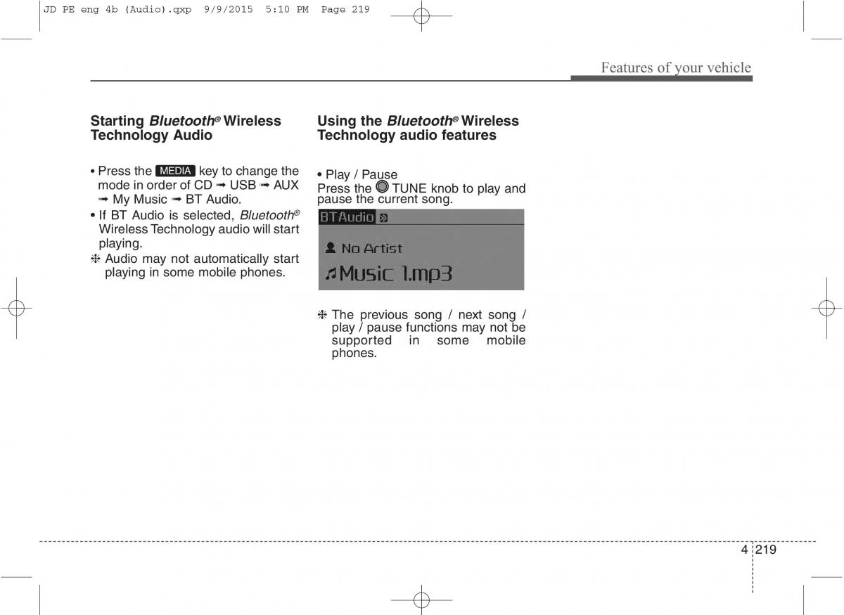 KIA Ceed II 2 owners manual / page 302