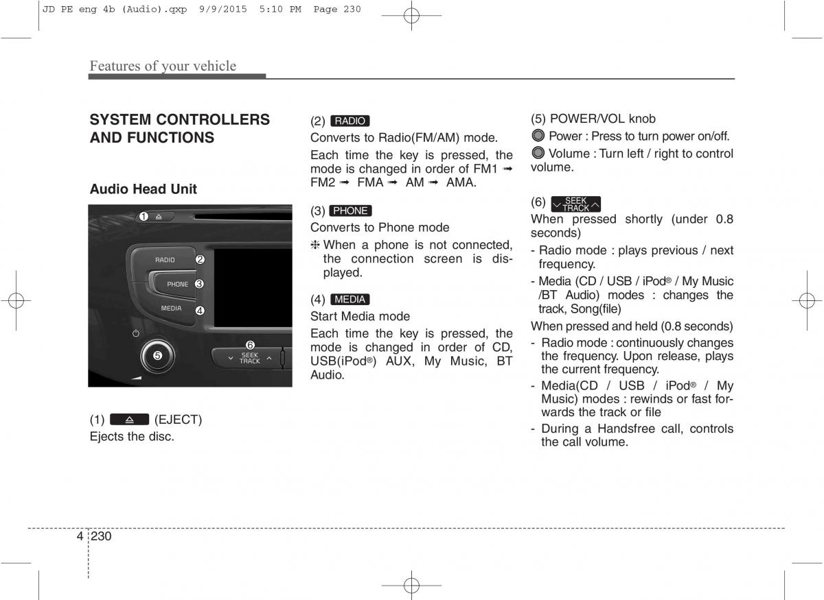 KIA Ceed II 2 owners manual / page 313