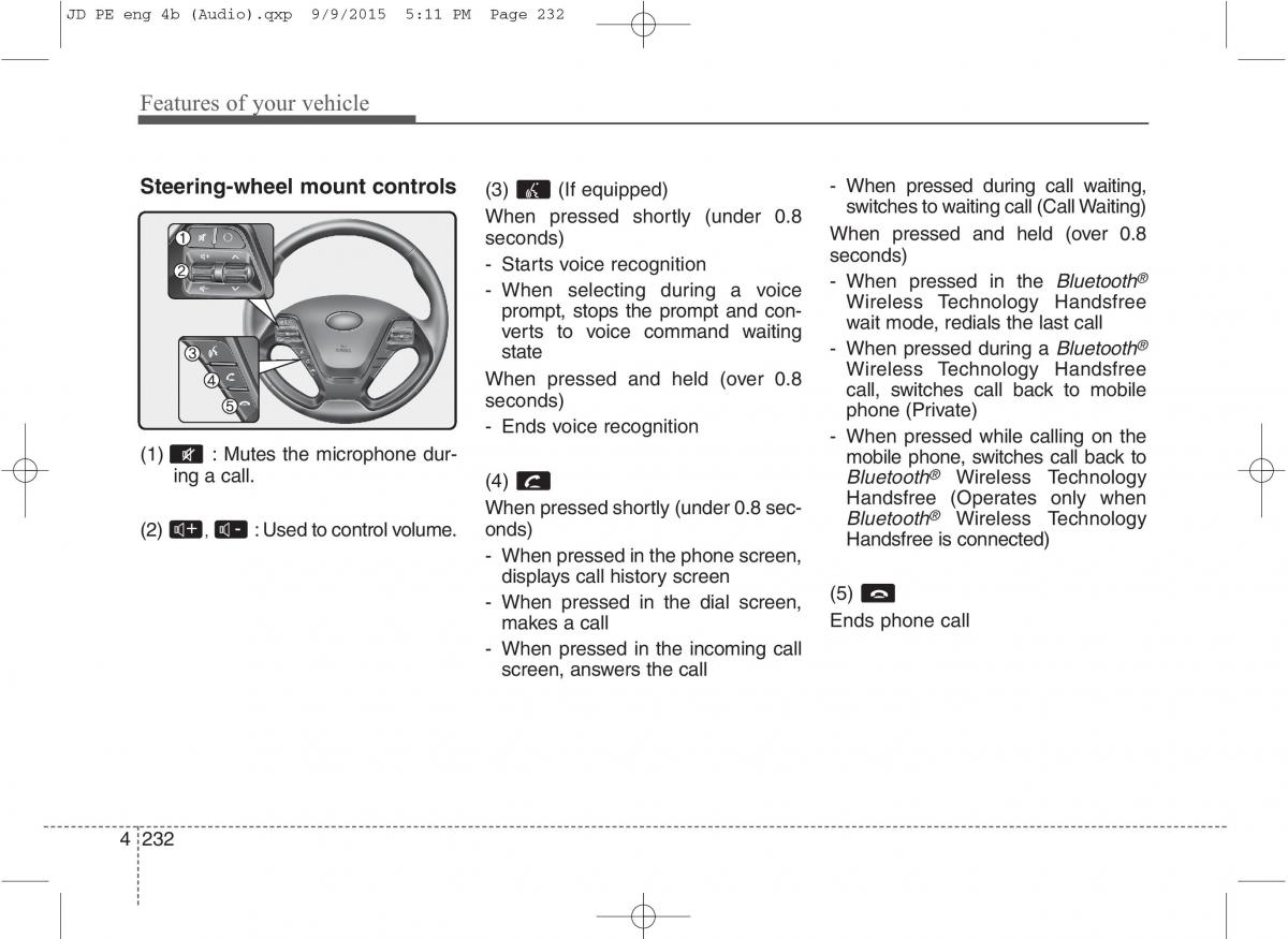 KIA Ceed II 2 owners manual / page 315