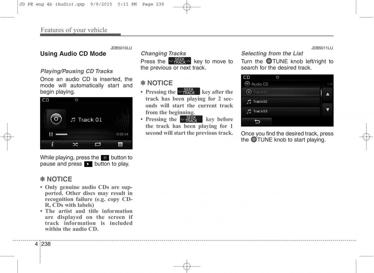 KIA Ceed II 2 owners manual / page 321