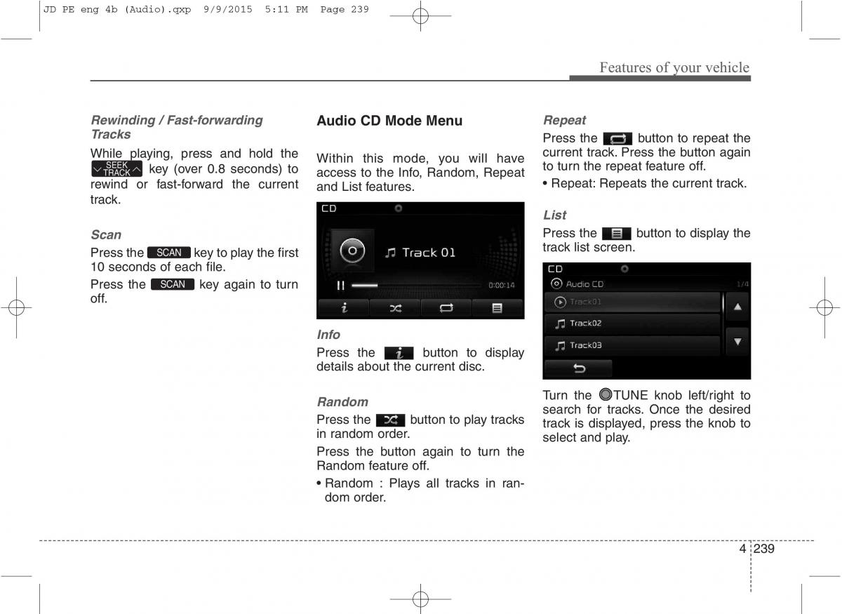 KIA Ceed II 2 owners manual / page 322