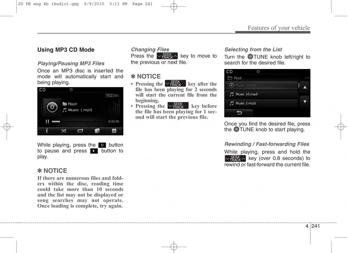 KIA Ceed II 2 owners manual / page 324