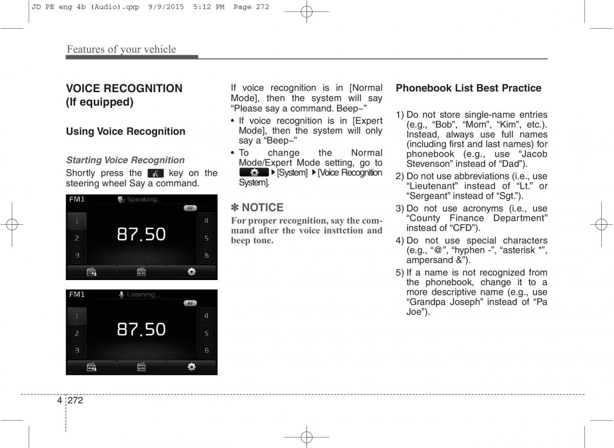 KIA Ceed II 2 owners manual / page 355