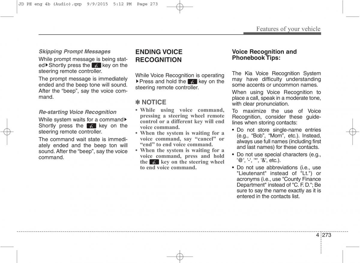 KIA Ceed II 2 owners manual / page 356