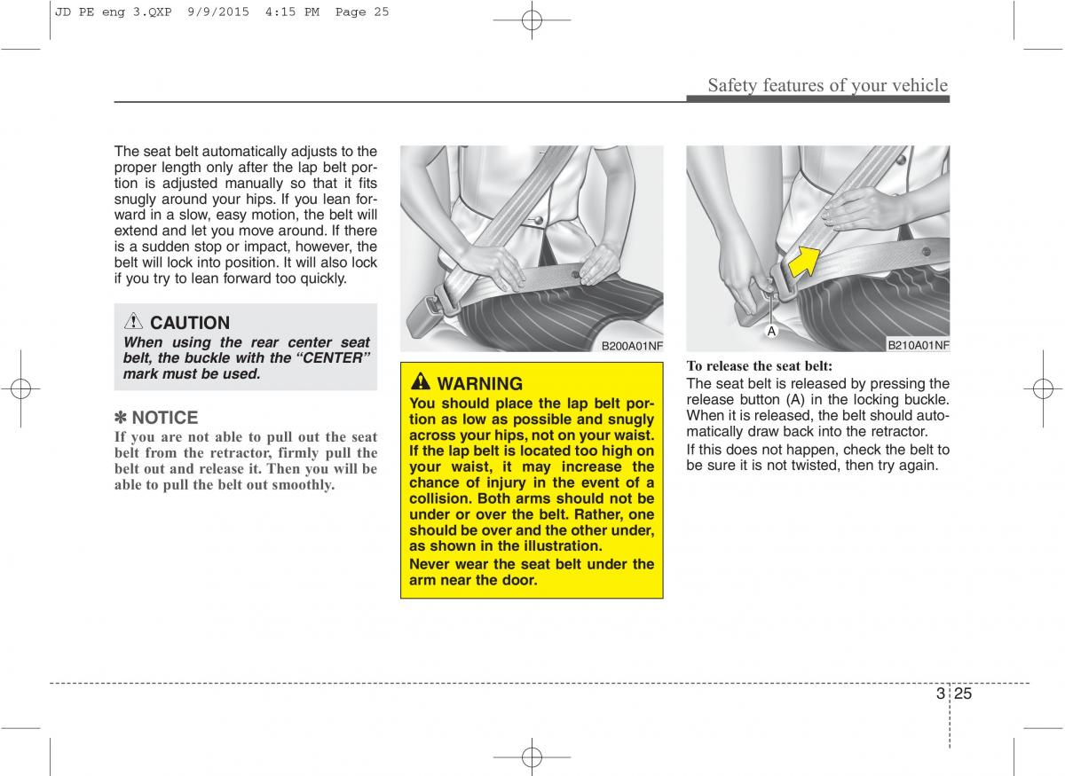 KIA Ceed II 2 owners manual / page 42