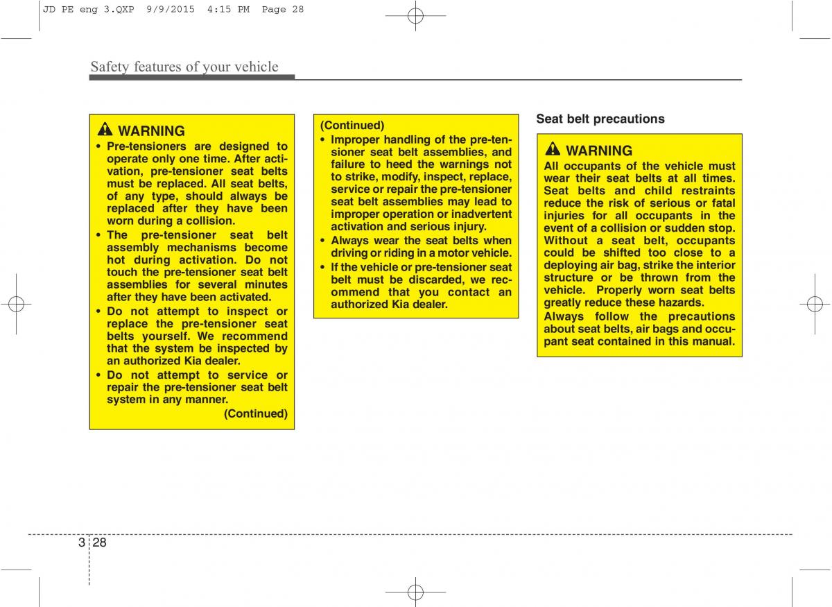 KIA Ceed II 2 owners manual / page 45