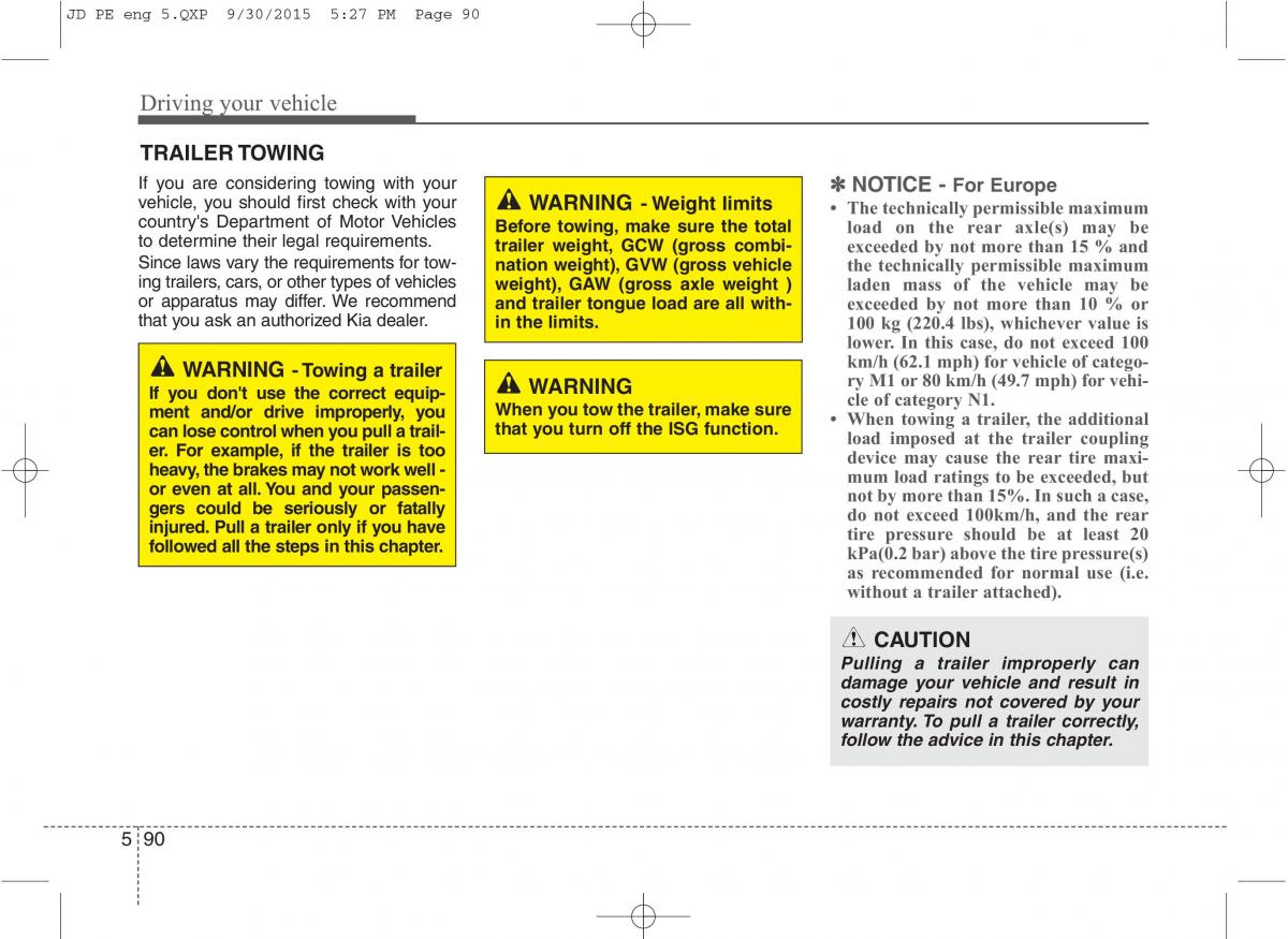 KIA Ceed II 2 owners manual / page 463