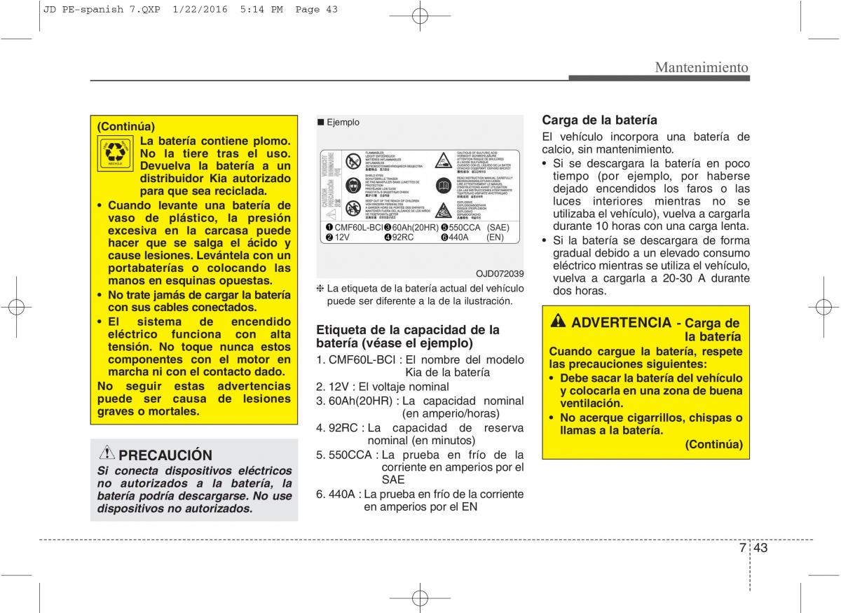 KIA Ceed II 2 manual del propietario / page 566