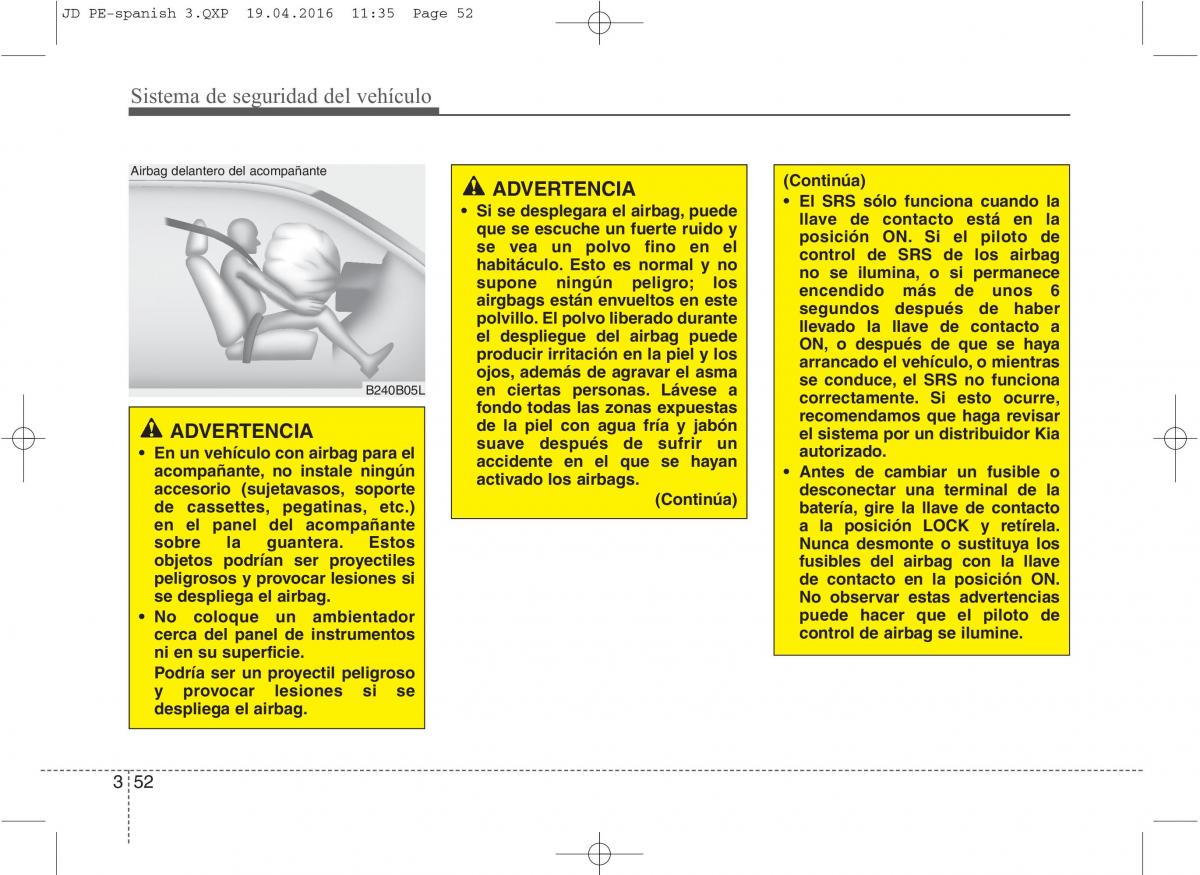 KIA Ceed II 2 manual del propietario / page 69