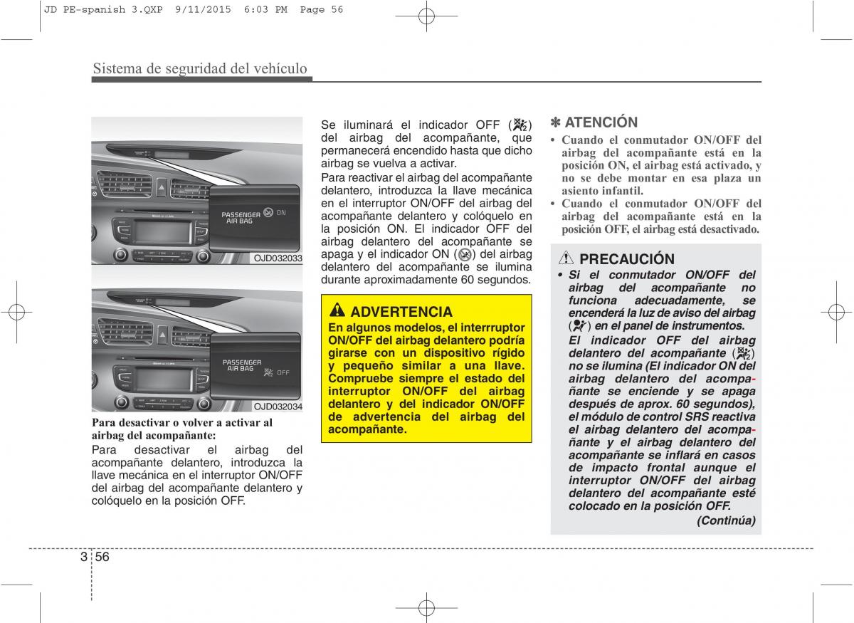 KIA Ceed II 2 manual del propietario / page 73